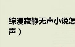 综漫寂静无声小说怎么没有了（综漫 寂静无声）
