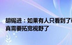 胡锡进：如果有人只看到了调整的“无序和混乱”，那么他真需要拓宽视野了