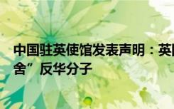 中国驻英使馆发表声明：英国政府包庇“非法冲闯总领馆馆舍”反华分子