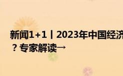 新闻1+1丨2023年中国经济，如何“稳字当头、稳中求进”？专家解读→