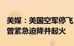 美媒：美国空军停飞B-2轰炸机，本月该机型曾紧急迫降并起火