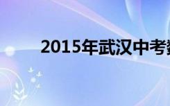 2015年武汉中考数学复习黄金方案