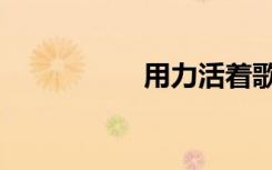 用力活着歌词（用力）