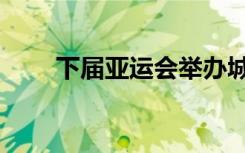 下届亚运会举办城市（下届亚运会）
