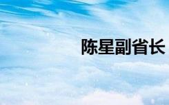 陈星副省长（陈星简历）