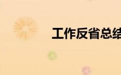 工作反省总结（工作反省）