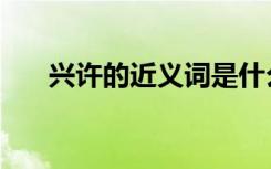 兴许的近义词是什么（兴许的近义词）