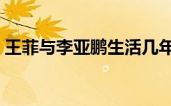 王菲与李亚鹏生活几年（王菲与李亚鹏离婚）
