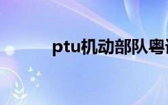 ptu机动部队粤语版（ptu电影）