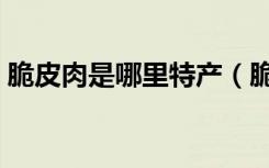 脆皮肉是哪里特产（脆滑肉是哪个地方的菜）