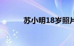 苏小明18岁照片（苏小明简历）