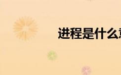 进程是什么意思（进程）