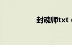 封魂师txt（封魂之戒）