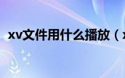 xv文件用什么播放（xv文件用什么播放器）