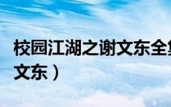 校园江湖之谢文东全集的作者（校园江湖之谢文东）