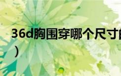 36d胸围穿哪个尺寸的文胸（36d胸围尺码表）