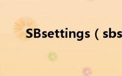SBsettings（sbsettings怎么设置）