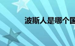 波斯人是哪个国家的（波斯人）