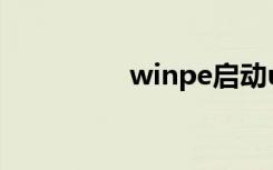 winpe启动u盘（winp）