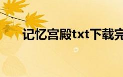 记忆宫殿txt下载完整（记忆宫殿txt）