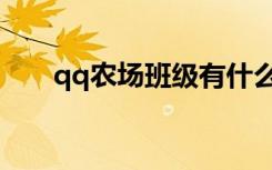 qq农场班级有什么用（qq农场班级）