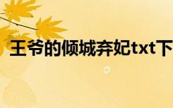 王爷的倾城弃妃txt下载（王爷的倾城弃妃）