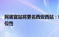 阿房宫站将更名西安西站：现西站已不能反映车站所在地指位性