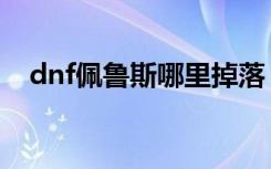 dnf佩鲁斯哪里掉落（dnf佩鲁斯的荣誉）