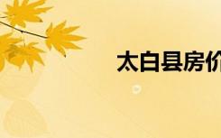 太白县房价（太白参）