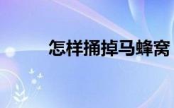 怎样捅掉马蜂窝（怎样捅马蜂窝）