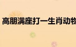 高朋满座打一生肖动物（高朋满座打一生肖）