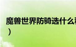 魔兽世界防骑选什么种族（魔兽世界防骑天赋）