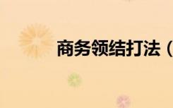 商务领结打法（商务领航套餐）