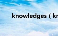 knowledges（knowledge可数吗）