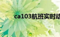 ca103航班实时动态（ca103航班）