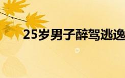 25岁男子醉驾逃逸 父母求情称他还小