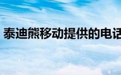 泰迪熊移动提供的电话能接吗（泰迪熊字幕）