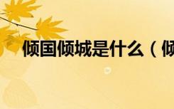 倾国倾城是什么（倾国倾城是什么生肖）