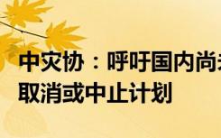 中灾协：呼吁国内尚未启程的生命救援队立即取消或中止计划