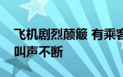 飞机剧烈颠簸 有乘客边哭边写遗言，舱内尖叫声不断