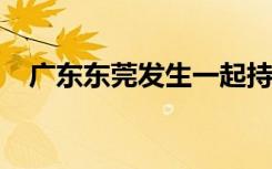 广东东莞发生一起持刀伤人案，警方通报