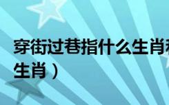 穿街过巷指什么生肖和动物（穿街过巷指什么生肖）