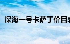 深海一号卡萨丁价目表（深海一号 卡萨丁）