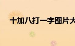 十加八打一字图片大全（十加八打一字）