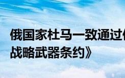 俄国家杜马一致通过俄罗斯暂停履行《新削减战略武器条约》