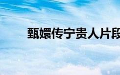 甄嬛传宁贵人片段（甄嬛传宁贵人）