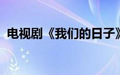 电视剧《我们的日子》就台词疑似抄袭道歉