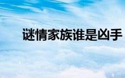 谜情家族谁是凶手（谜情家族好看吗）