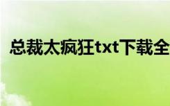 总裁太疯狂txt下载全文阅读（总裁太疯狂）