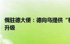 俄驻德大使：德向乌提供“豹”式主战坦克 此决定将使冲突升级